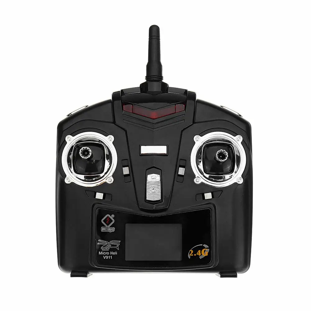 WLtoys V911S 2,4G 4CH 6-Aixs Gyro Flybarless RC вертолет RTF