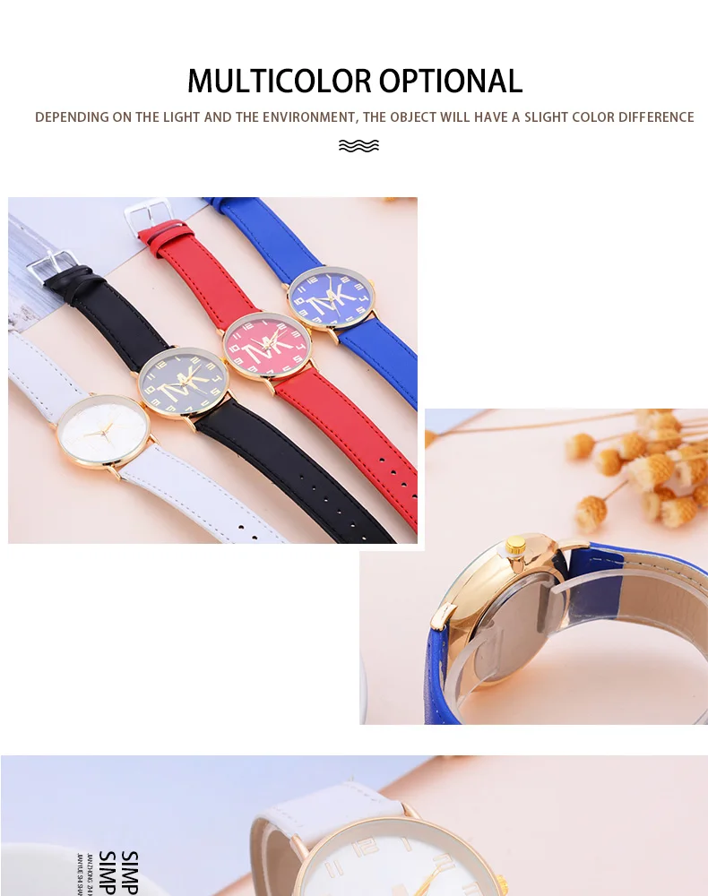 reloj mujer 2019 New Luxury Brand TVK Casual Watch Fashion Women Leather Belt Quartz Wristwatch Men Casual Outdoor Watches Chasy