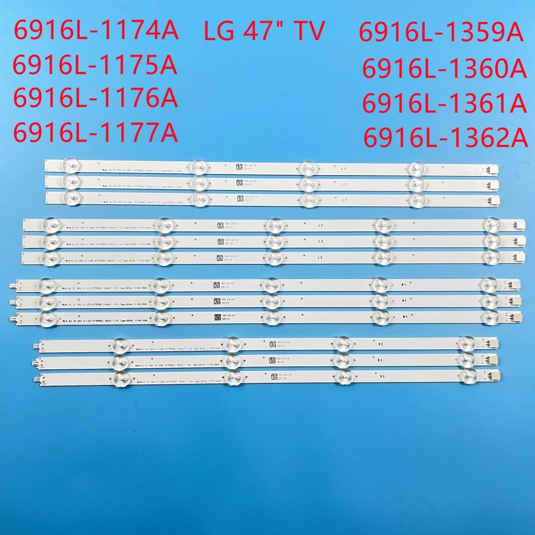 Совершенно новый светодиодный фонарь для LG 47LA615S 47LA615V 47LA620S 47LA620V 47LA621S 47LA621V 47LA616V