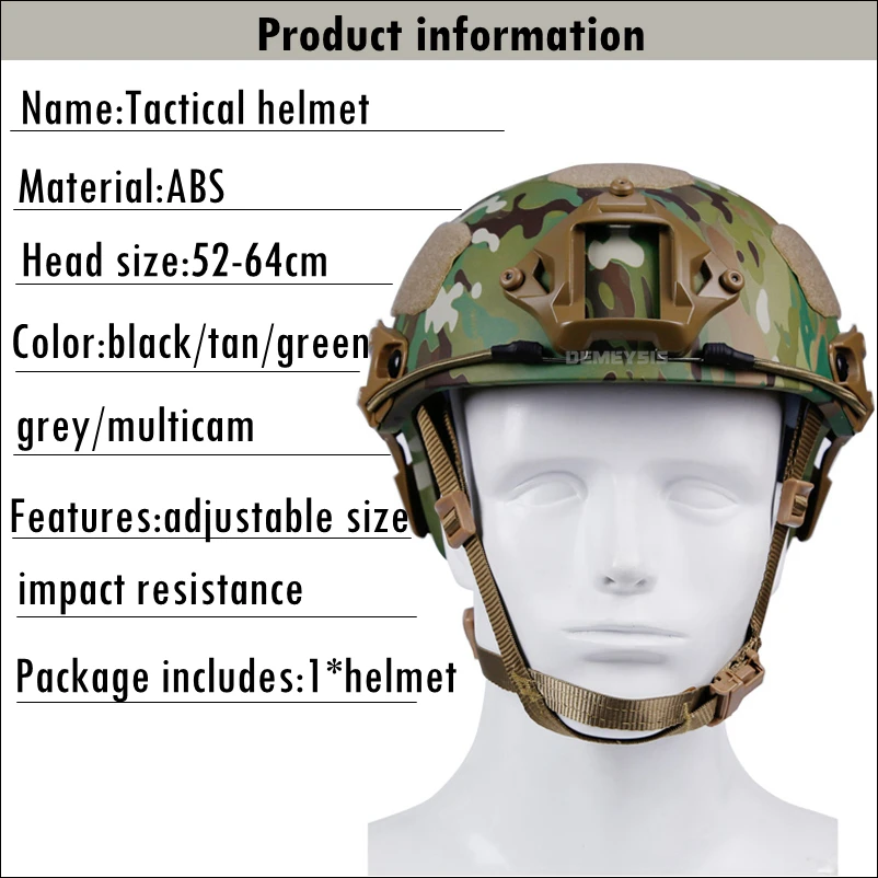 ATAIRSOFT Tactique Couvre-Casque de Chasse Militaire Paintball en Tissu de  Nylon d'Airsoft Paintball pour Les Casques Rapides de BJ/PJ/MH