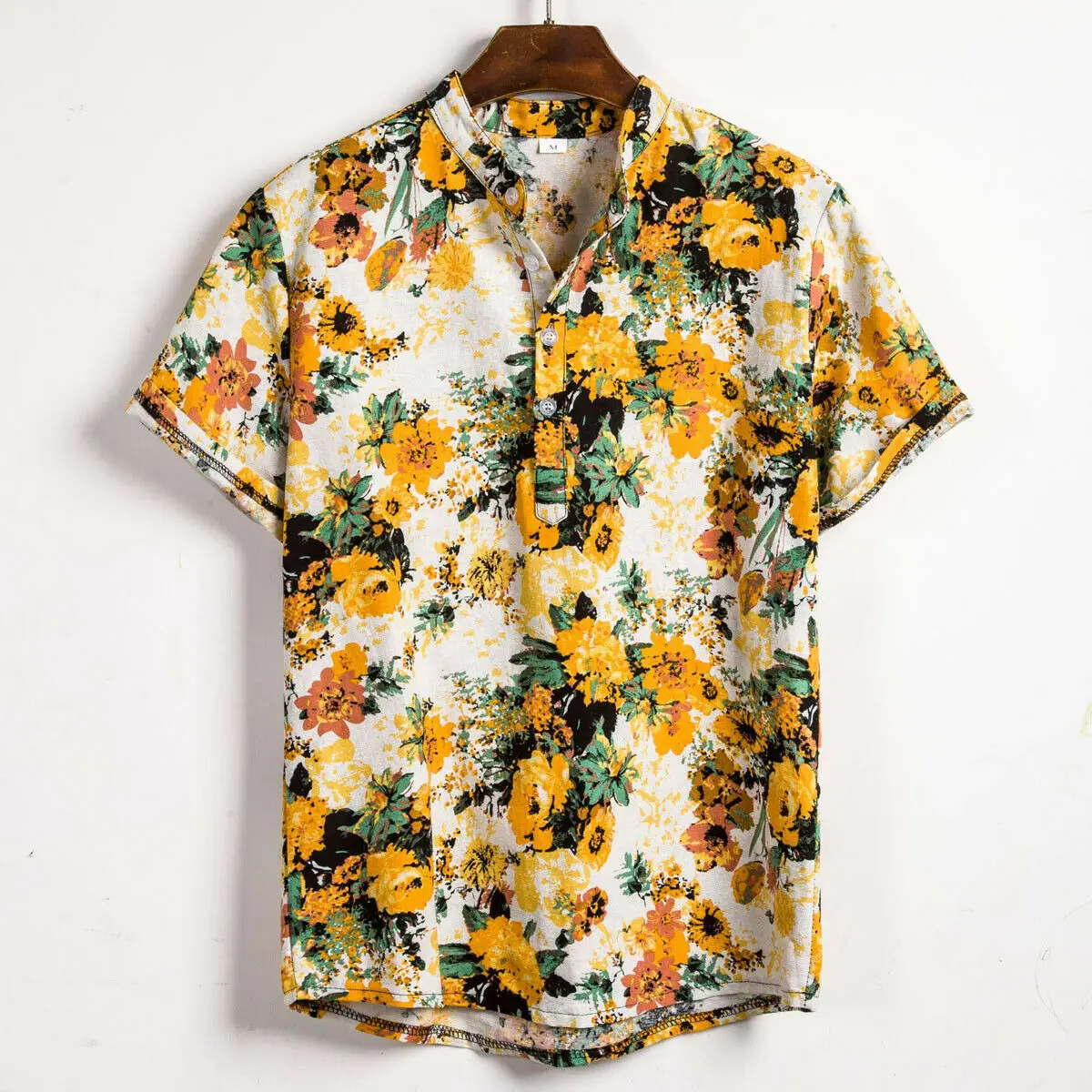 Men Linen Short Sleeve Shirt Summer Floral Loose Baggy Casual Hawaii Holiday Beach Shirts Tee Tops Buttons Blouse National Style Men Linen Short Sleeve Shirt Summer Floral Loose Baggy Casual Hawaii Holiday Beach Shirts Tee Tops Buttons Blouse National Style