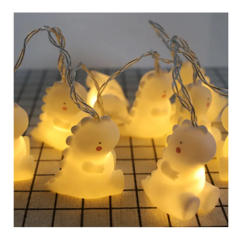 Kawaii Christmas Light String 5M dinosaur sheep Unicorn Battery USB Kid night light Holiday Party Bedroom Nursery Fairy Lights | Лампы и