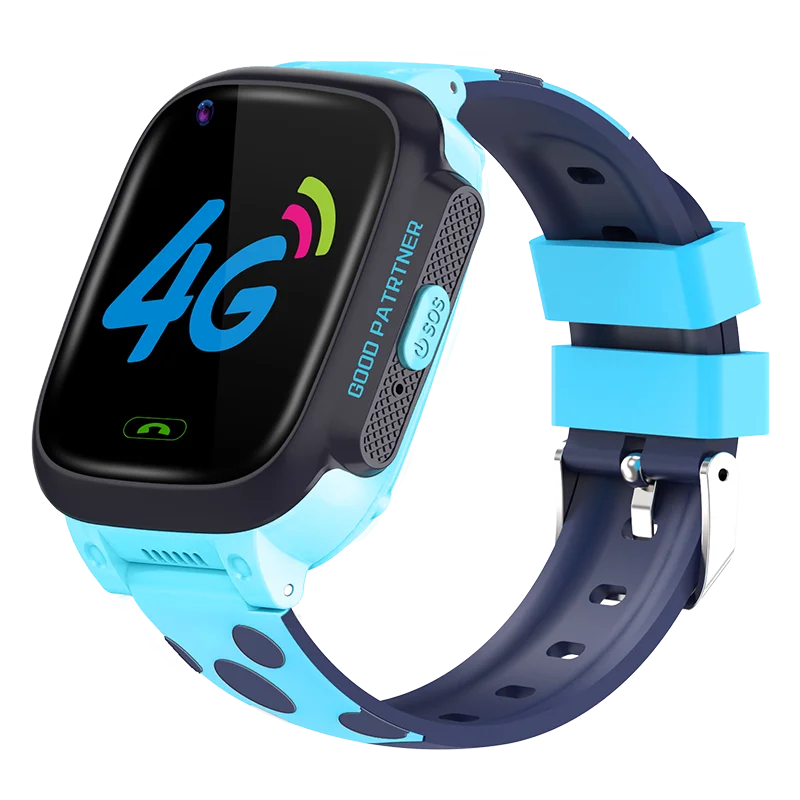 Y95 Смарт-часы Детские 4G телефон gps водонепроницаемые часы HD видео звонок Wifi Antil-lost SIM трекер местоположения умные часы для детей - Цвет: Blue Silicone