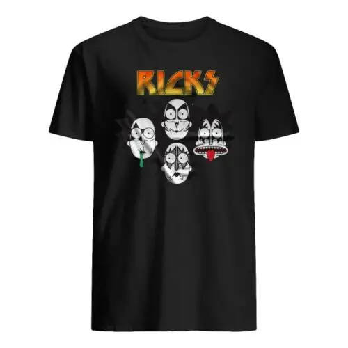 Ricks Kiss рубашка с принтом Rocks Band Paul футболка Кубок Стэнли | Мужская одежда