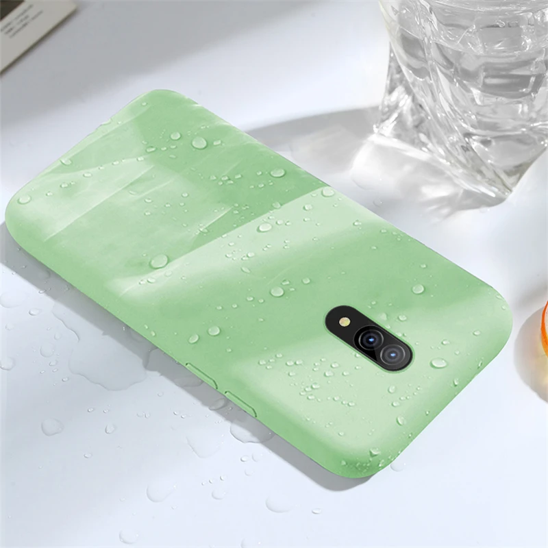 cheap Candy TPU Case For OnePlus 7 Case Carbon Fiber Solid Color Liquid Phone Case For OnePlus 7 Cover OnePlus 7 Pro 6T 5T 6 5 Wolfsay