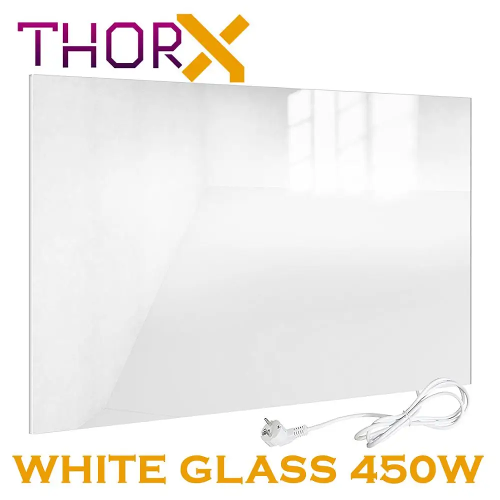 ThorX A450 W инфракрасный обогреватель панель 450 ватт 60x80 см белое стекло углеродный