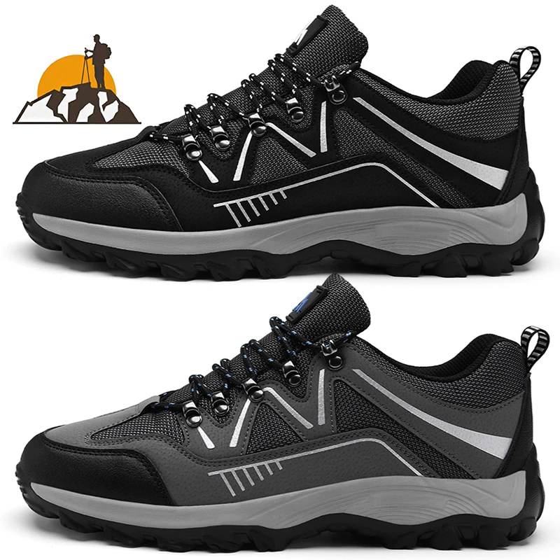 Уличные водонепроницаемые походные туфли на шнуровке с удобной подкладкой