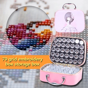 

Rhinestones Storage Boxes Beads Large Capacity Diamond Painting Container Embroidery Tools for Decorating Painting