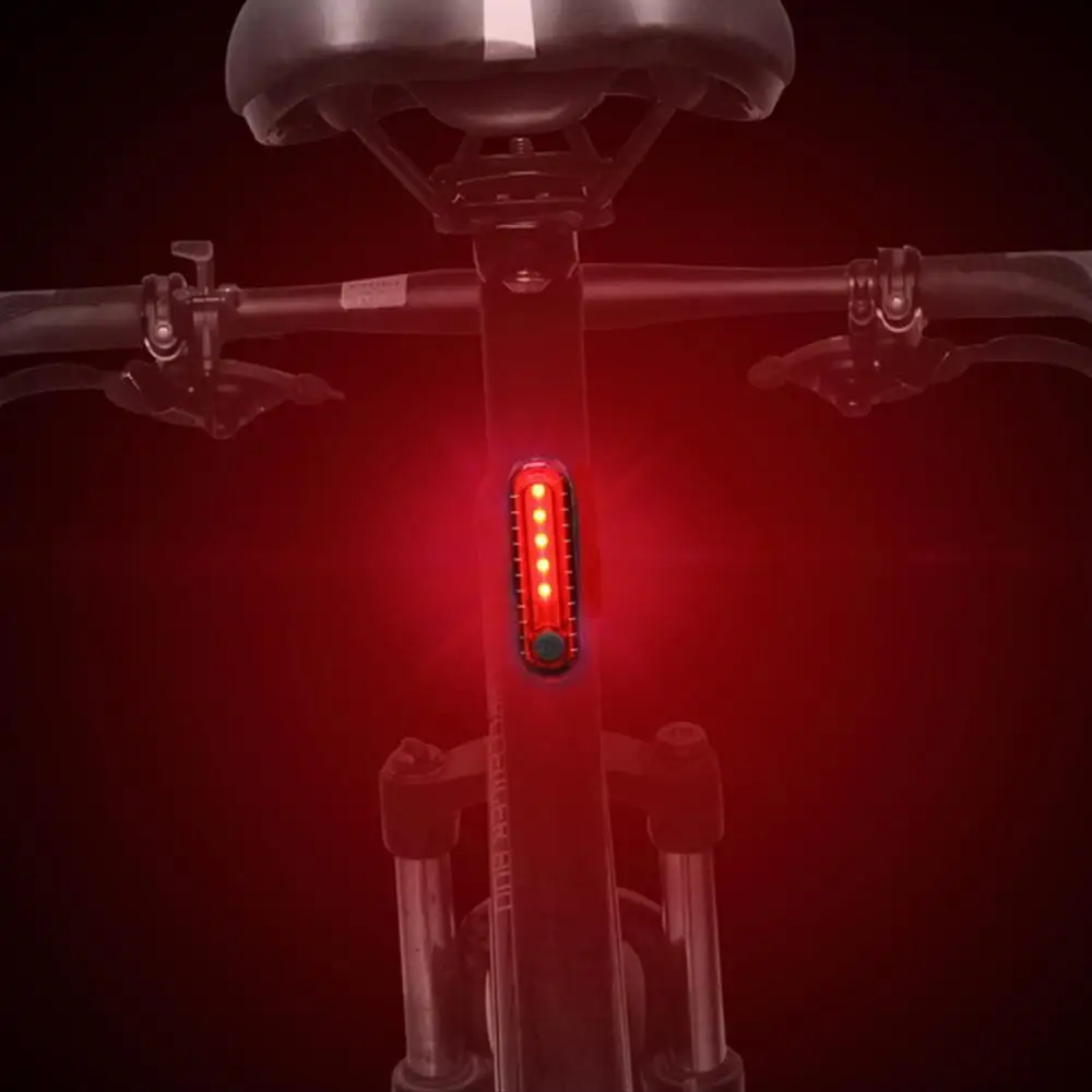 

Bike Light 4 Modes USB Rechargeable LED Rear Light Super Bright Cycling Rear Light Safety Warning Flash Bicycle Light