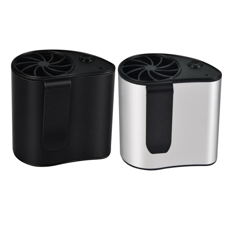 

2 Pcs Portable Mini Mobile Air Conditioning Small Fan Usb Rechargeable Hanging Waist Personal Fan for Travel and Outdoor Camping