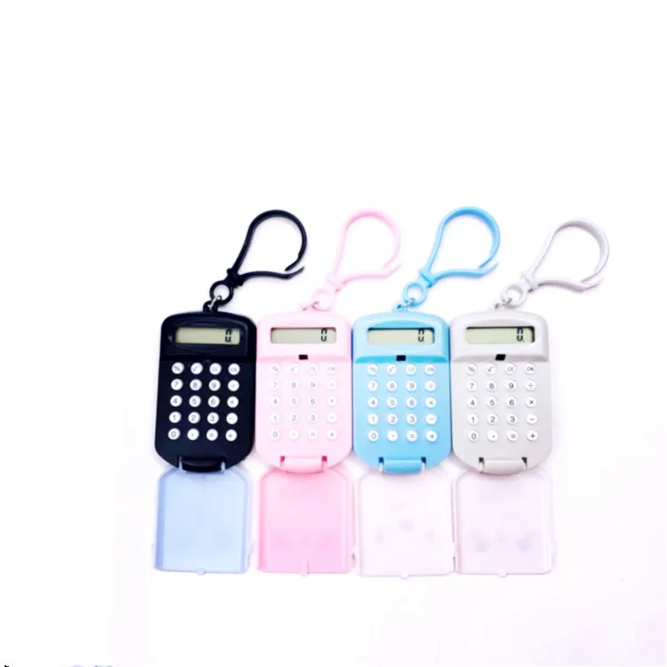 

Portable Cartoon Calculator Pocket Size 8 Digits Display Mini Ultra-thin Button Battery Cute Calculator Creative School Student