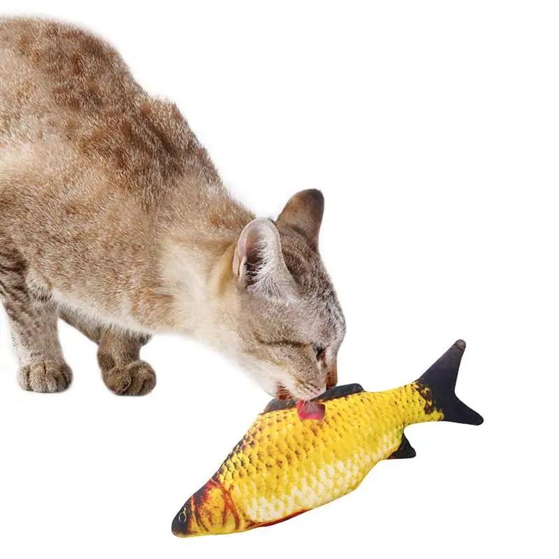Cat Toy Creative Fish Shape Pet Toy Fish Shape Bite Resistant Catnip Pet Chew Toy Pet Interaction Training Supplies 