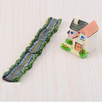 

Miniature Dollhouse Fairy Garden Large road model Micro Landscape Resin Craft Gift