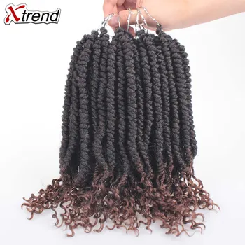 

Xtrend Pre Twisted Spring Twist Synthetic Crochet Hair braiding hair extensions crochet braid crotchet Braids 12inch