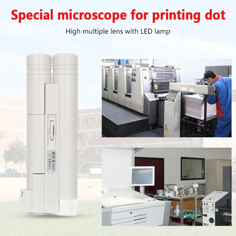 Mini Inspection Microscope Handheld Microscope with LED Illumination Portable Microscope Folding Jewelry Magnifier Magnifying