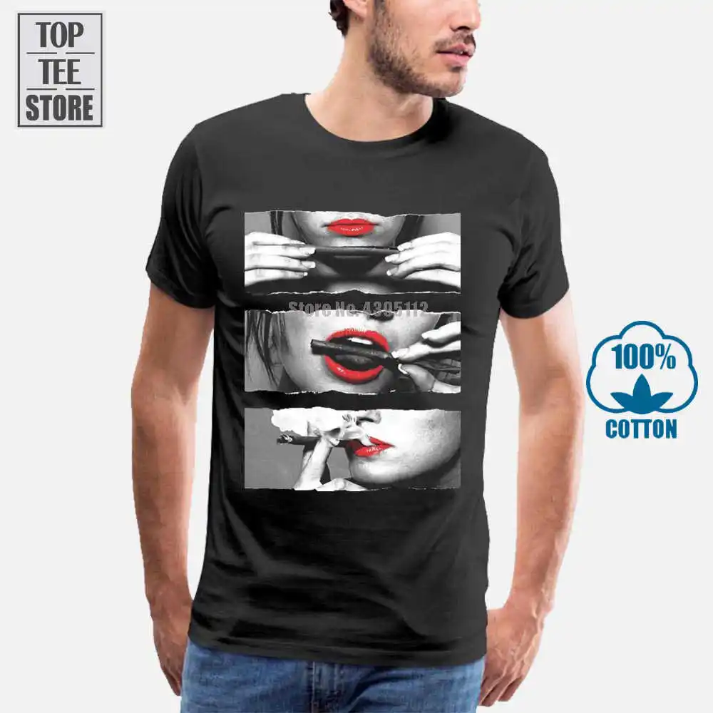 O Neck Sunlight Men T Shirt Roll It Lick Smoke Marijuanaer Pot Weed Men'S | Мужская одежда