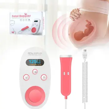 

Ultrasonic Baby Heart Rate Monitor Home Pregnancy Monitor Live Tracks Movement Monitoring No Radiation