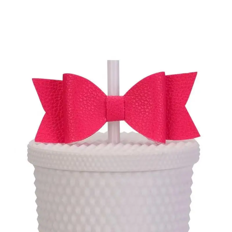 Black White Straw Bow Topper, Bow Straw Topper, Bows for Tumblers