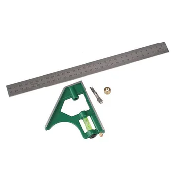 

Combination Square Right Angle Ruler Stainless Steel Protractor Carpentry Tools