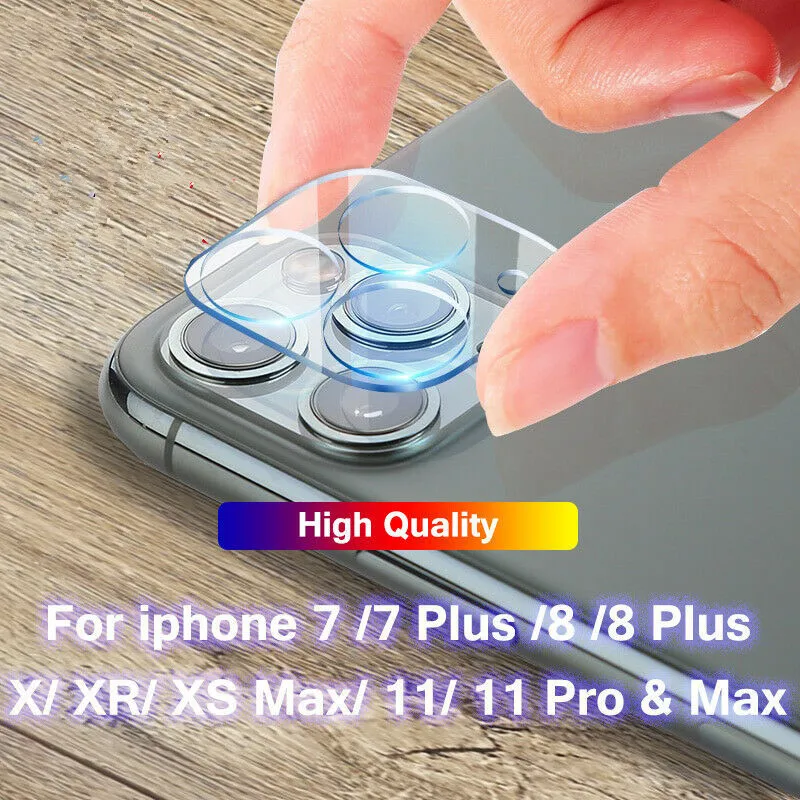 Закаленное стекло для объектива камеры iPhone 11 Pro Max Защитная пленка 7 8 Plus XR X XS MAX