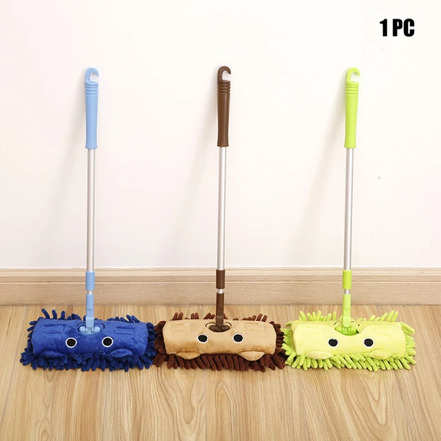 Restaurant Gifts Stretchable Pretend Play Floor Mop Ergonomic Kindergarten Kids Toy Early Education Cleaning Tools Multifunction 1
