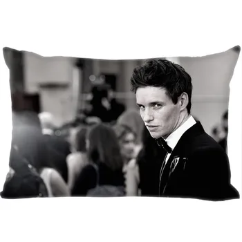 Hot Sale Eddie Redmayne Rectangle Pillowcase Custom Home textile Zipper Pillowcase Pillow Cover Size 45*35cm (one side) Print