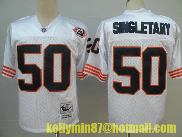 Stitiched, Chicago, Jim McMahon, William Perry, Walter Payton, Dick Butkus, Gale Sayers, Mike Singletary, Throwback for men Jersey - Цвет: Зеленый