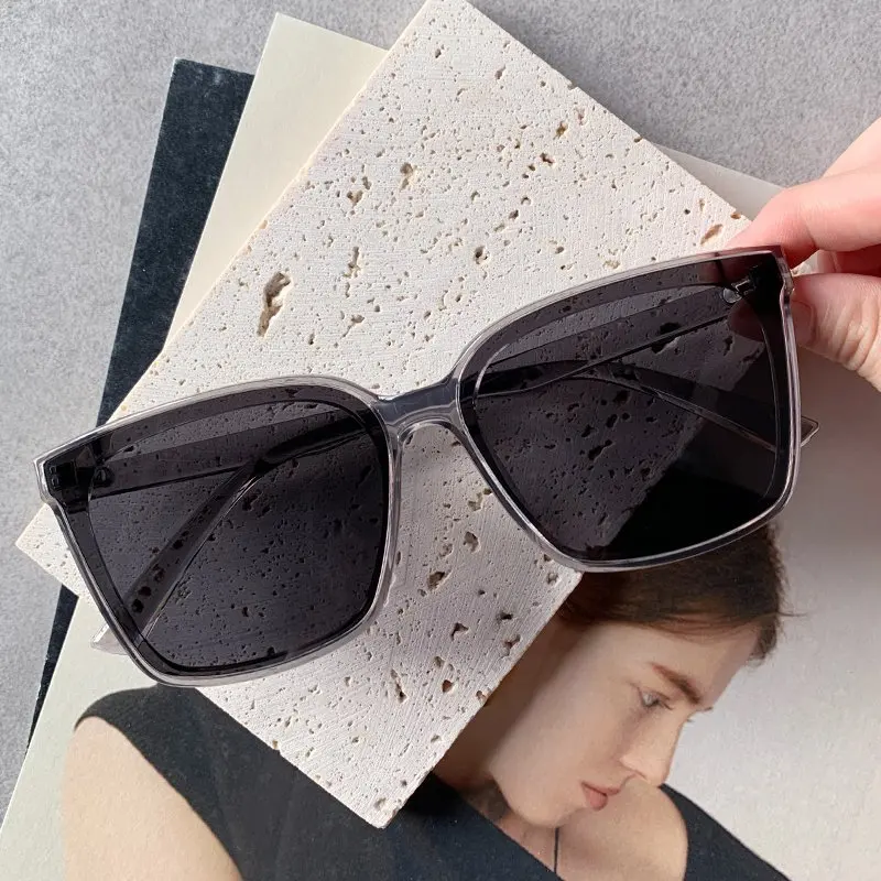 coach sunglasses Korean Version of Brown Square Frame Polarized Sunglasses Face-displaying Small Glasses, Anti-ultraviolet Big Frame Sunglasses best sunglasses for women Sunglasses