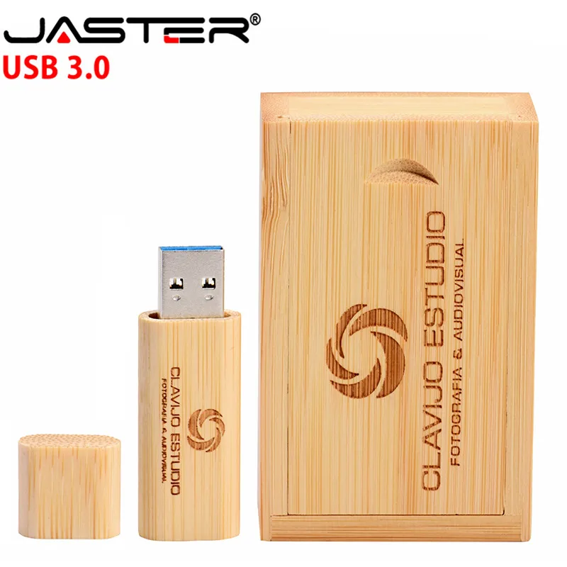 USB флеш накопитель JASTER деревянный с лазерной гравировкой 4/8/16/32/64 ГБ|USB
