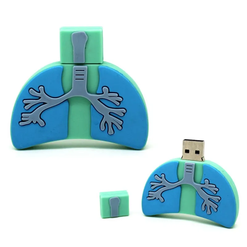 USB флеш-накопитель с мультяшным мозгом, модель человеческих органов, 128 Мб, флеш-накопитель, 64 ГБ, карта памяти, 4 ГБ, 8 ГБ, 16 ГБ, 32 ГБ, сердце/зуб/почка, флешка