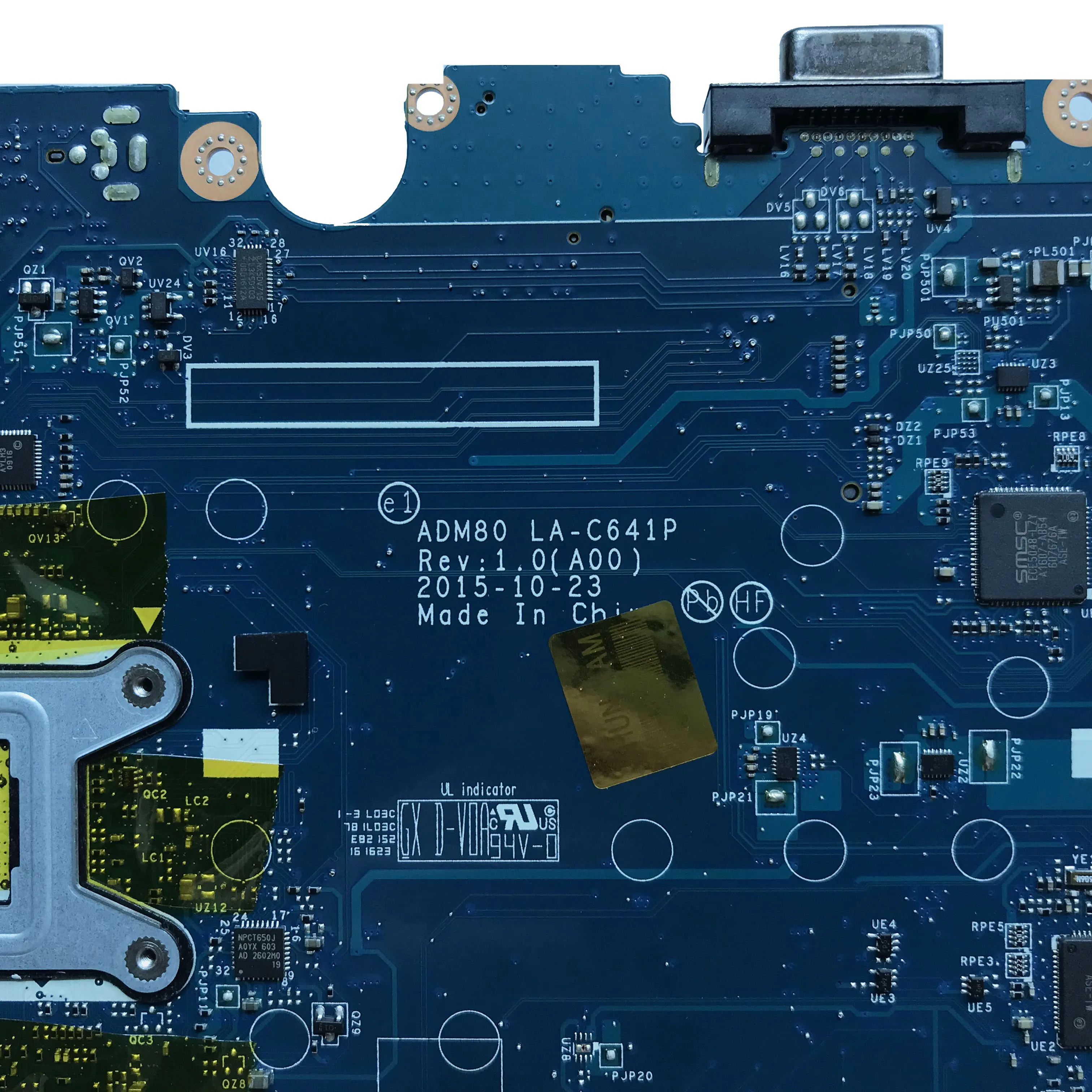 Для DELL latitude E5570 материнская плата CN-0MJJCK MJJCK I3-6100U LA-C641P