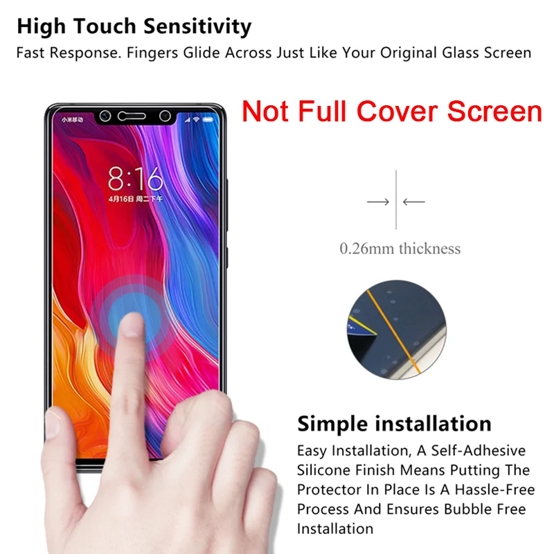 2 шт 9H Защита экрана для Xiaomi mi A2 Lite A1 4S 4C 4i 3 2 HD жесткое защитное стекло закаленное стекло для Xio mi Pocophone F1