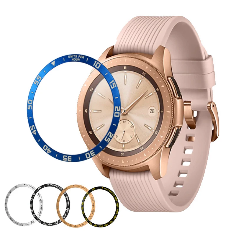 Подходит для часов Samsung Gear S2 S3 Classic Frontier Galaxy Watch 46 мм 42 металлическая защитная рамка