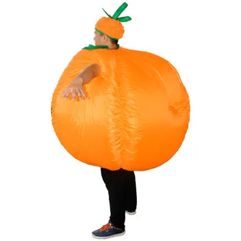 

Men Women Pumpkin Fancy Dress Up Airblown Christmas Halloween Costume Cosplay