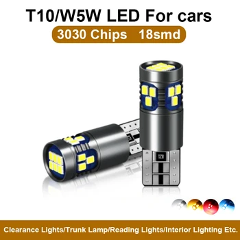 

2X T10 W5W LED For bmw x5 e70 e90 e60 e92 x3 e83 e53 e46 x6 e71 е34 e82 e61 f20 f25 e87 Car Interior Reading Light Marker Lamp