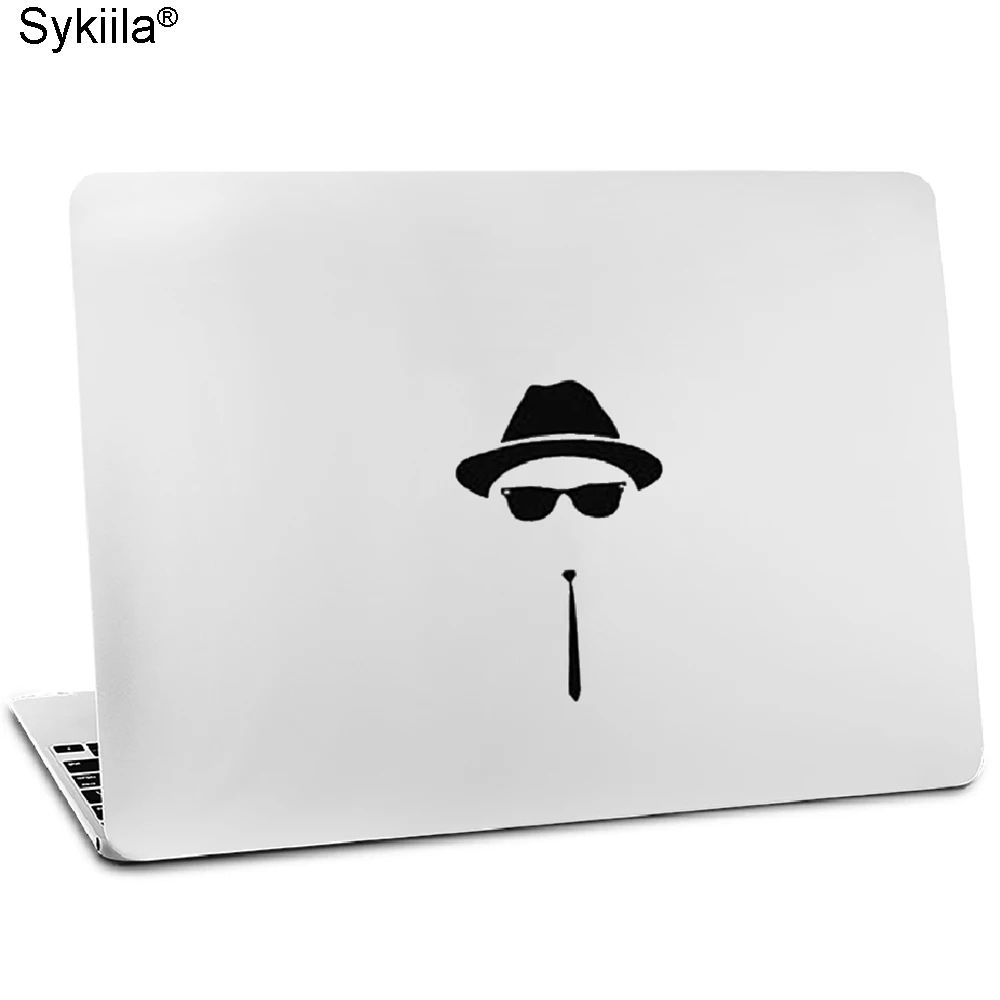 Змея выползает из логотипа черный Креативный дизайн наклейка для apple Mac Air 11 12 13 для Mac Pro 13 15 17 retina виниловая наклейка на стену