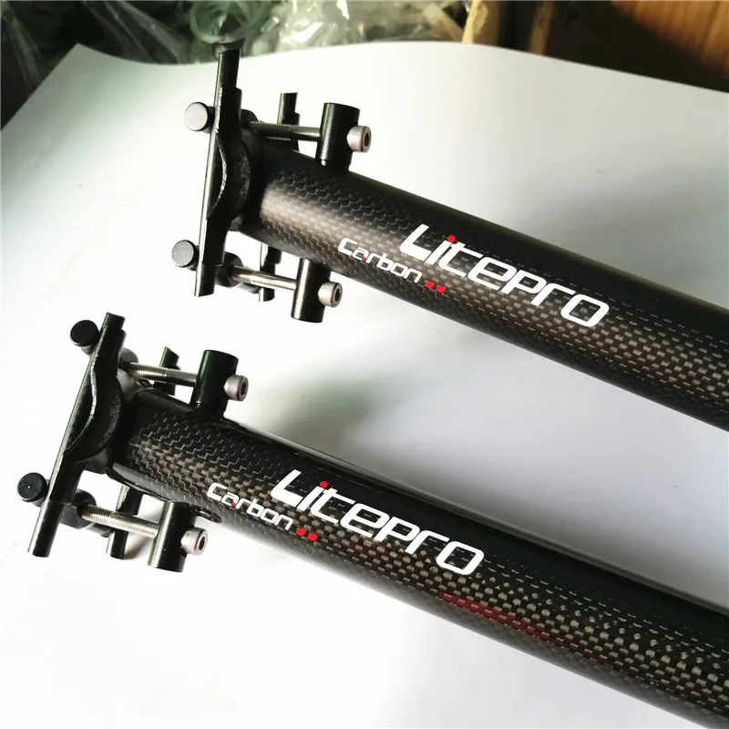 Litepro Brompton Подседельный штырь из углеродного волокна 31,8 мм* 580 мм, Сверхлегкий Подседельный штырь для велосипеда