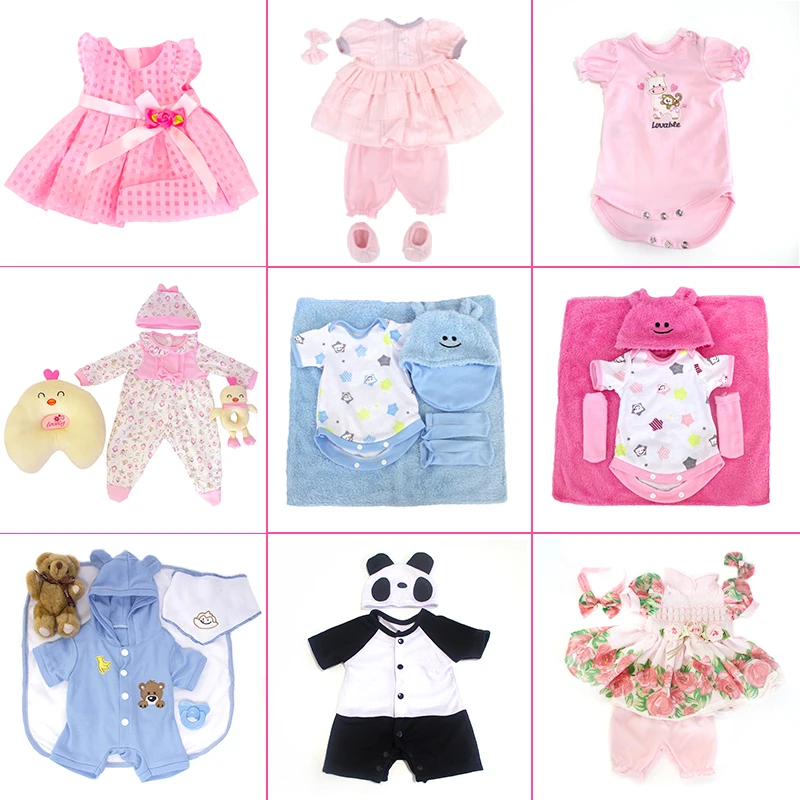 KAYDORA 16-18 дюймов милая кукла реборн принцесса одежда подходит для 40-47 см Bebe Reborn малыша красочные наряды Аксессуары Юбка
