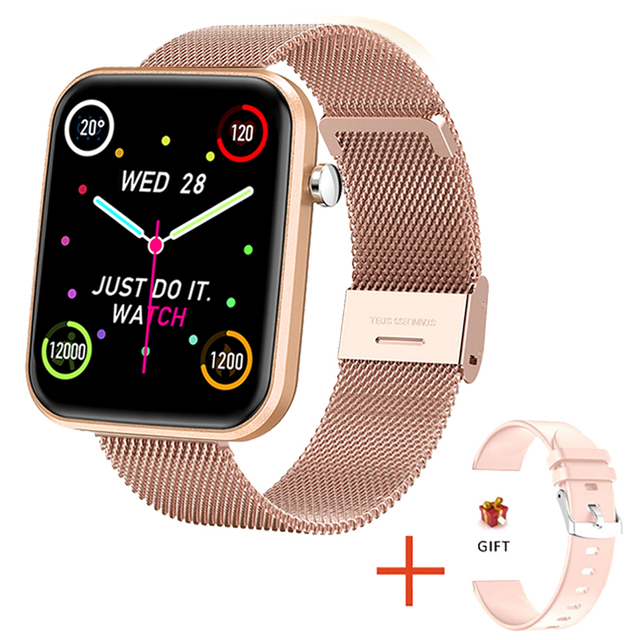 Watch Women smartwatch Man 1.69 inch full touch color display Sport Fitness Tracker Waterproof Watch Smart For Android ios