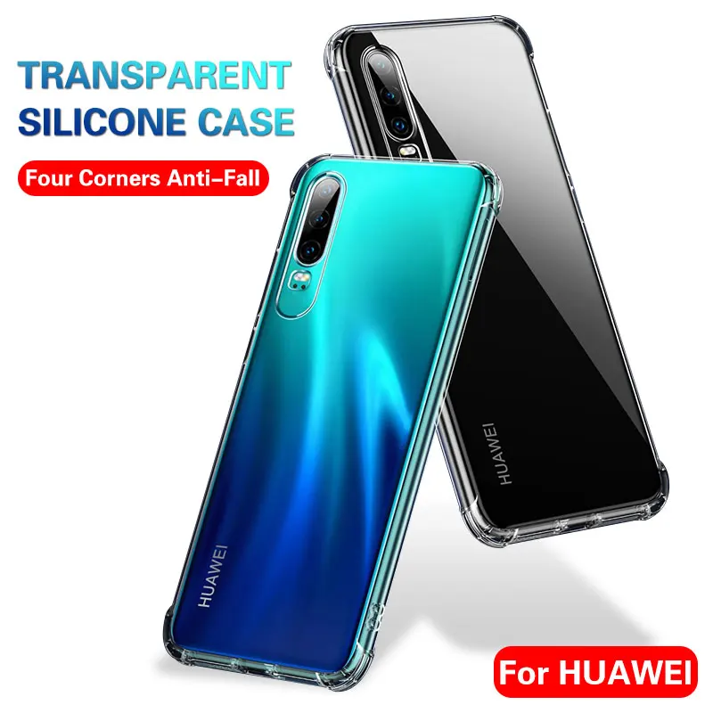 360 Прозрачный чехол для Huawei P20 Mate 20 P30 Pro защитный телефона Lite мягкие силиконовые