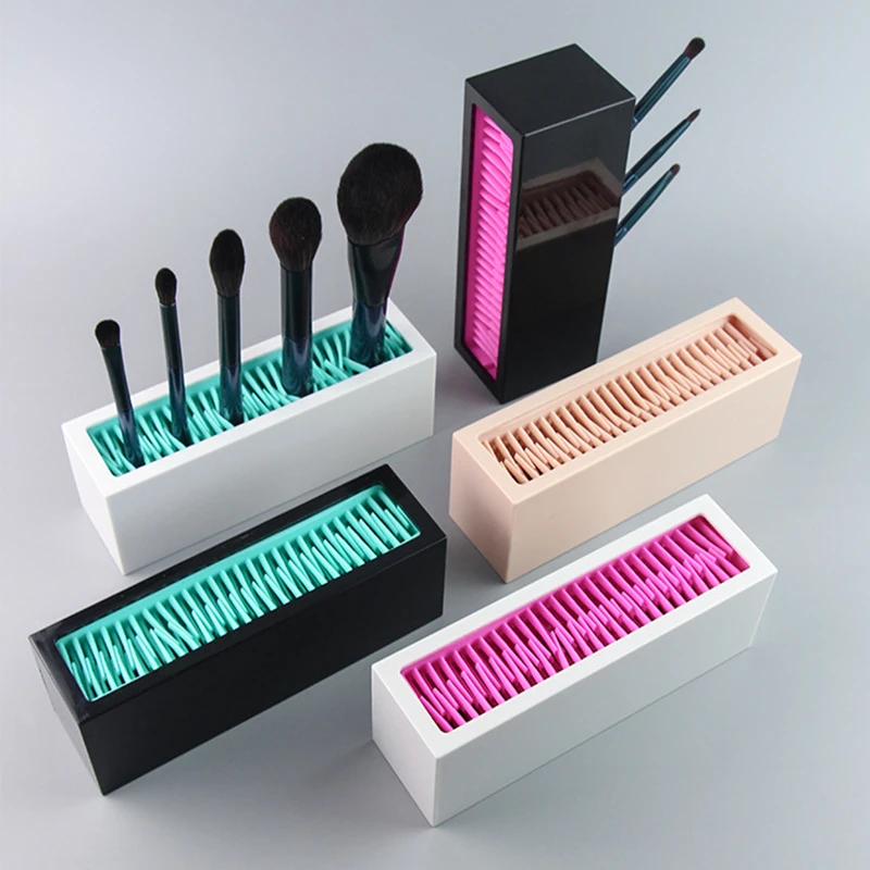 Multi Purpose Silicone Makeup Brush Holder Drying Rack Pen Holder