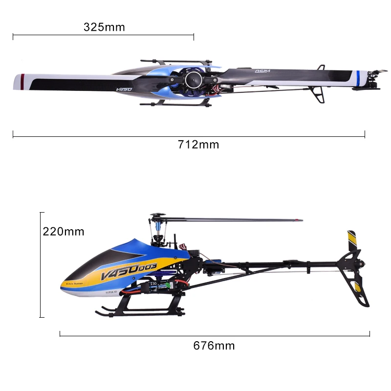 Good Walkera 450 New V450d03 6ch 3d Fly 