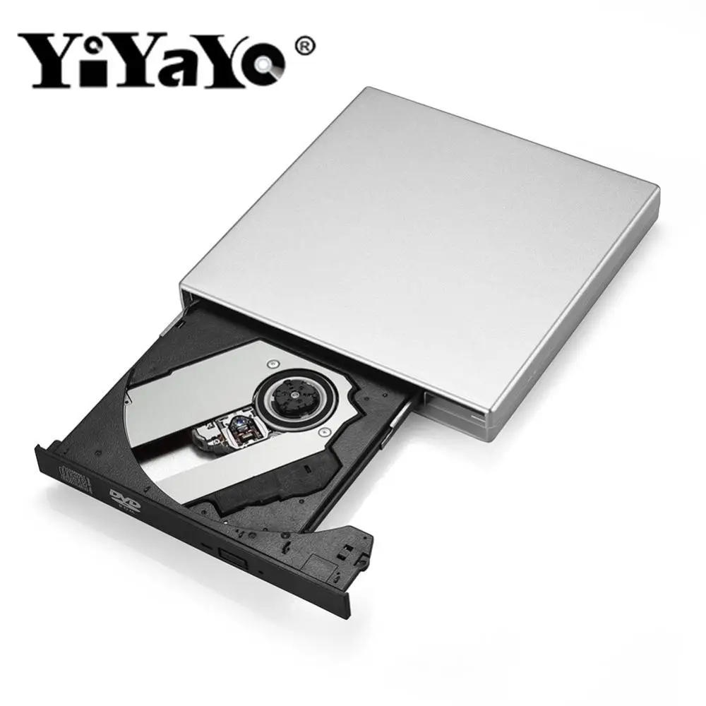 YiYaYo USB 2 0 CD RW DVD ROM внешний Оптический привод записывающее устройство для ноутбука
