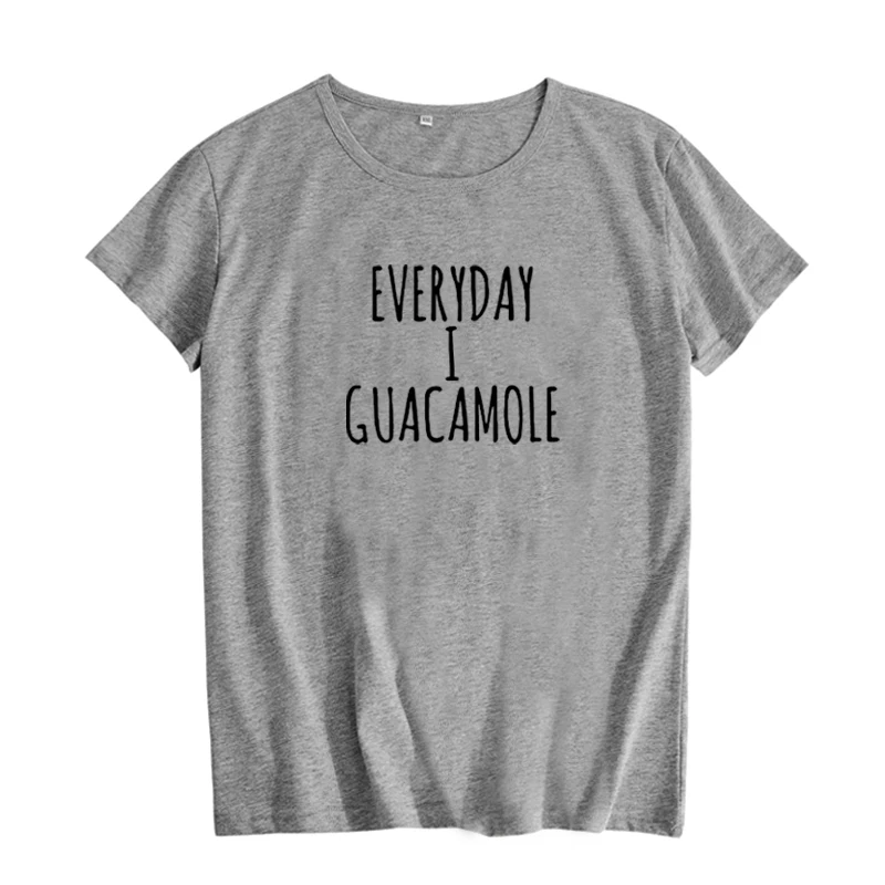 Повседневная футболка с надписью I Guacamole забавная Женская Вегетарианская принтом