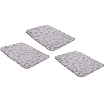 

Non-Slip Bathroom Carpet Bathroom Floor Mat Absorbent Dusting Bathroom Mat Door Mat Soft and Breathable Kitchen Bathroom Mat Gra