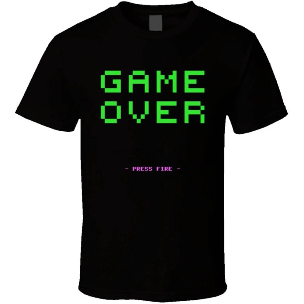 Винтажная игровая Футболка Game Over |