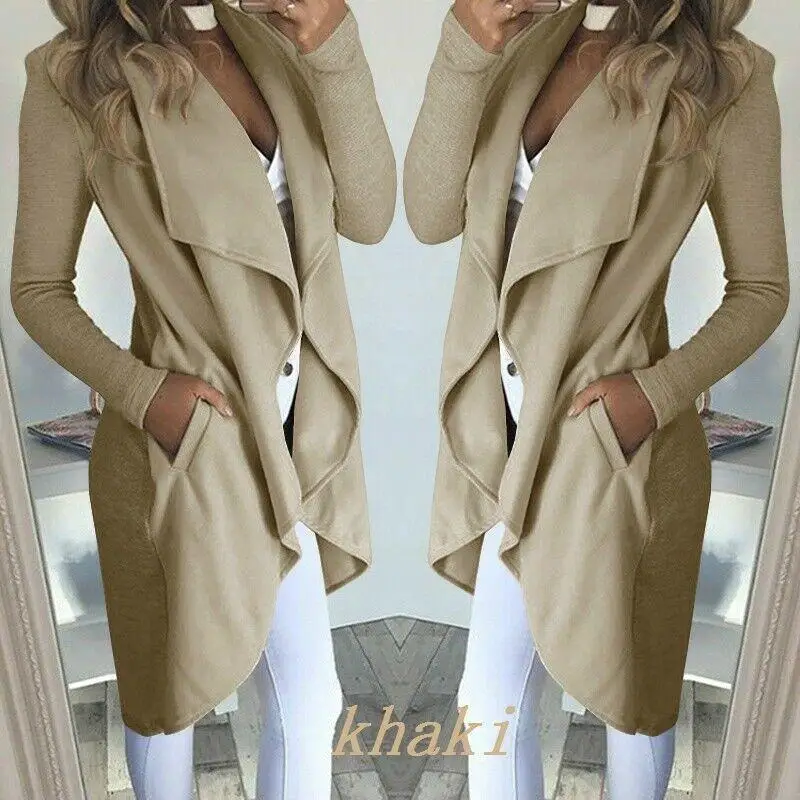 ZITY de las mujeres de la moda frente abierto abrigos y chaqueta elegante Ol Oficina cárdigan mujer prendas de vestir de otoño e invierno Top damas Streetwear