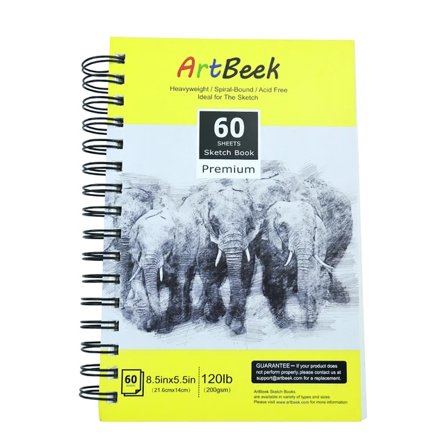 ArtBeek 9x12 Mixed Media Sketch Pad 60 Sheets Spiral-Bound Book Ideal for  Wet and Dry Media Sketching Drawing Painting - AliExpress