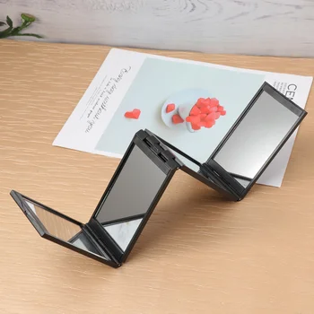 

1pc Makeup Mirror Handheld 4 Sides 360 No Dead Angle Portable Foldable Hairdressing Mirror for Home