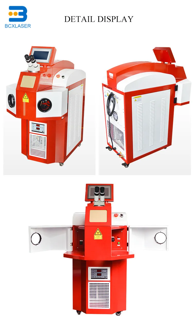 microscope ccd camera jewelry laser welding soldering machine with 100J customized language ND3+ YAG Laser source Machine